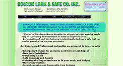 Desktop Screenshot of bostonlockandsafe.net